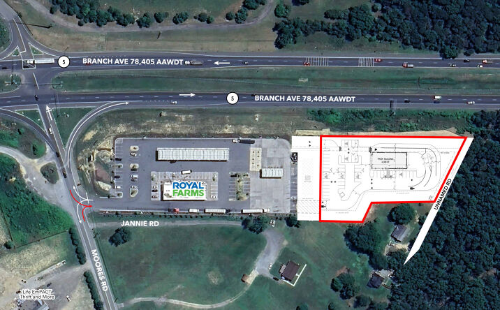 Pictures of Retail, Land property located at 7451 Moores Rd, Brandywine, MD 21701 for lease - image #1
