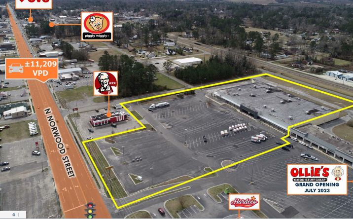 Pictures of Retail, Land property located at 723 N Norwood St, Wallace, NC 28466 for lease - image #1