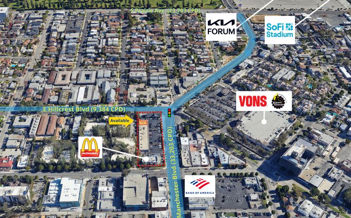 Pictures of Retail property located at 401 E Manchester Blvd, Inglewood, CA 90301 for lease - image #1