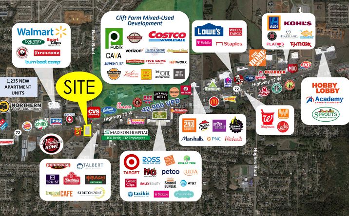 Pictures of Retail, Land property located at 1088 Balch Rd, Madison, AL 35758 for lease - image #1