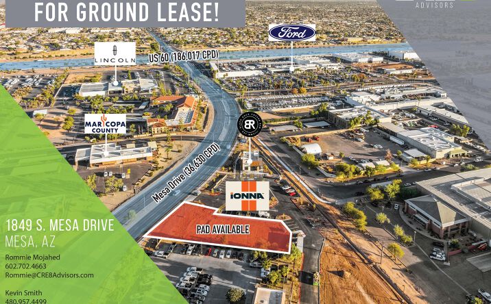 Pictures of Land property located at 1849 S Mesa Dr, Mesa, AZ 85204 for lease - image #1