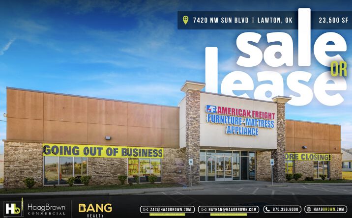 Pictures of Retail, Industrial property located at 7420 NW Sun Blvd, Lawton, OK 73501 for lease - image #1