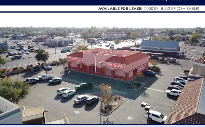 Pictures of Retail property located at 1928 S Gilbert Rd, Mesa, AZ 85204 for lease - image #1