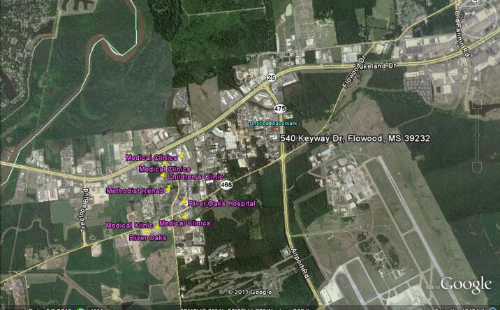 Pictures of Office property located at 540 Keyway Dr, Flowood, MS 39232 for lease - image #1