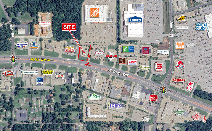 Pictures of Retail, Restaurant property located at 411 E Loop 281, Longview, TX 75605 for lease - image #1