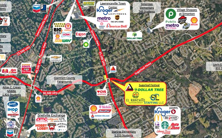 Pictures of Retail property located at 1121 Grayson Hwy, Lawrenceville, GA 30045 for lease - image #1