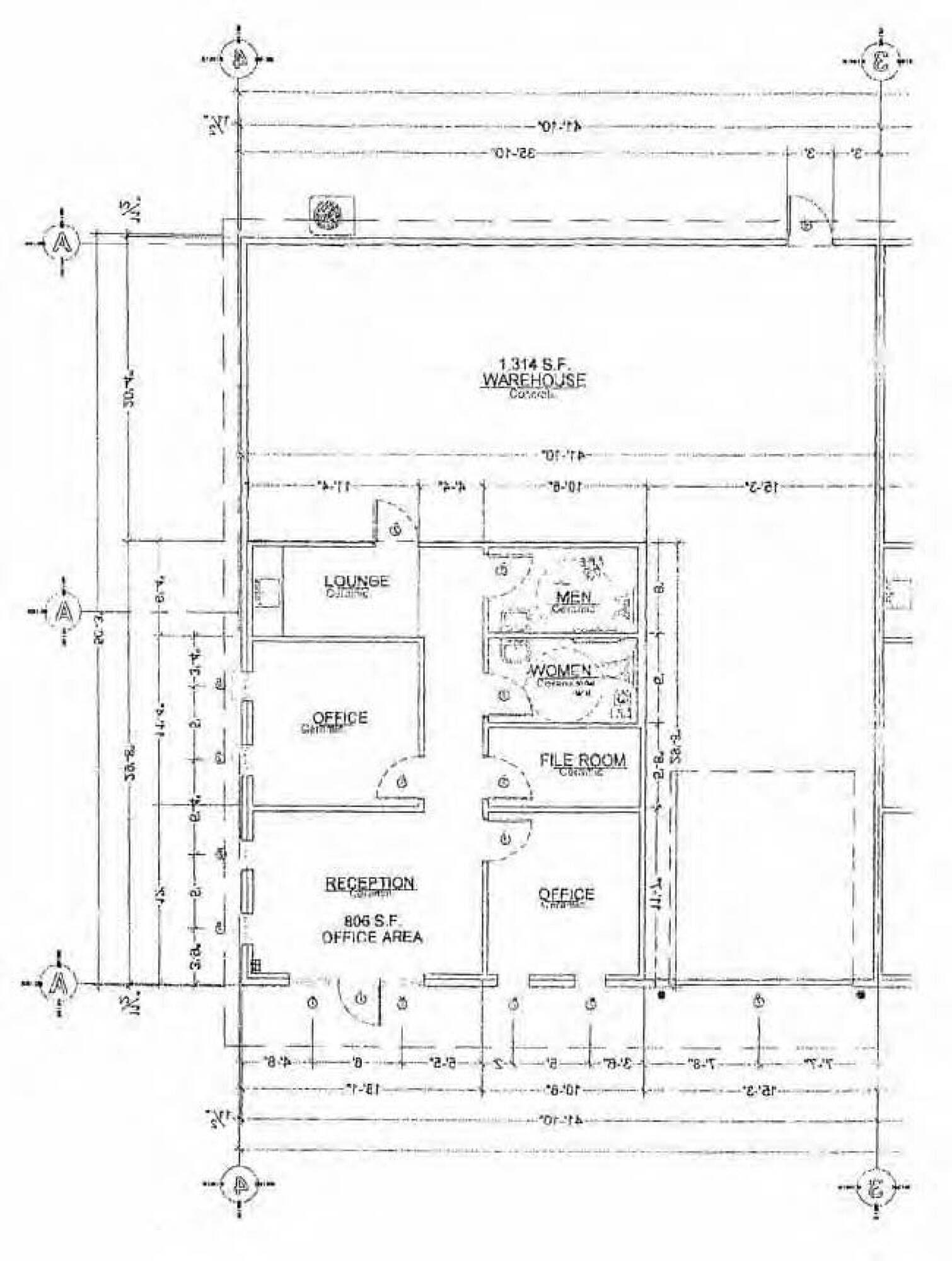 Floor plan of Suite A at 1715 Humble Pl Dr, Humble, TX, showing warehouse and office layout.