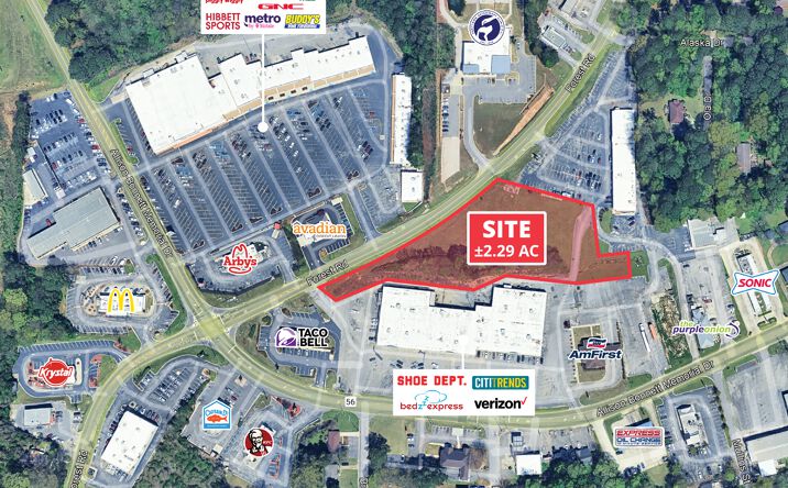 Pictures of Land property located at 235 Forest Rd, Hueytown, AL 35023 for lease - image #1