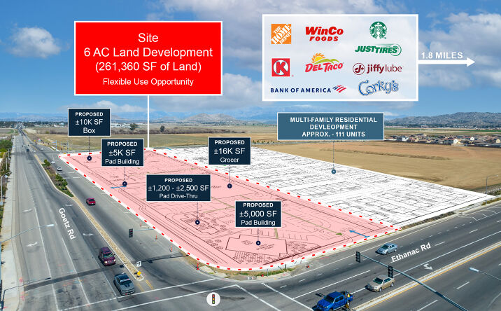 Pictures of Land property located at NEC Ethanac & Goetz, Perris, CA 92660 for lease - image #1