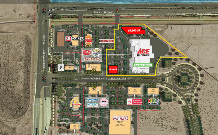 Pictures of Retail property located at SEC Ray Rd & Ellsworth Rd, Mesa, AZ 85212 for sales - image #1
