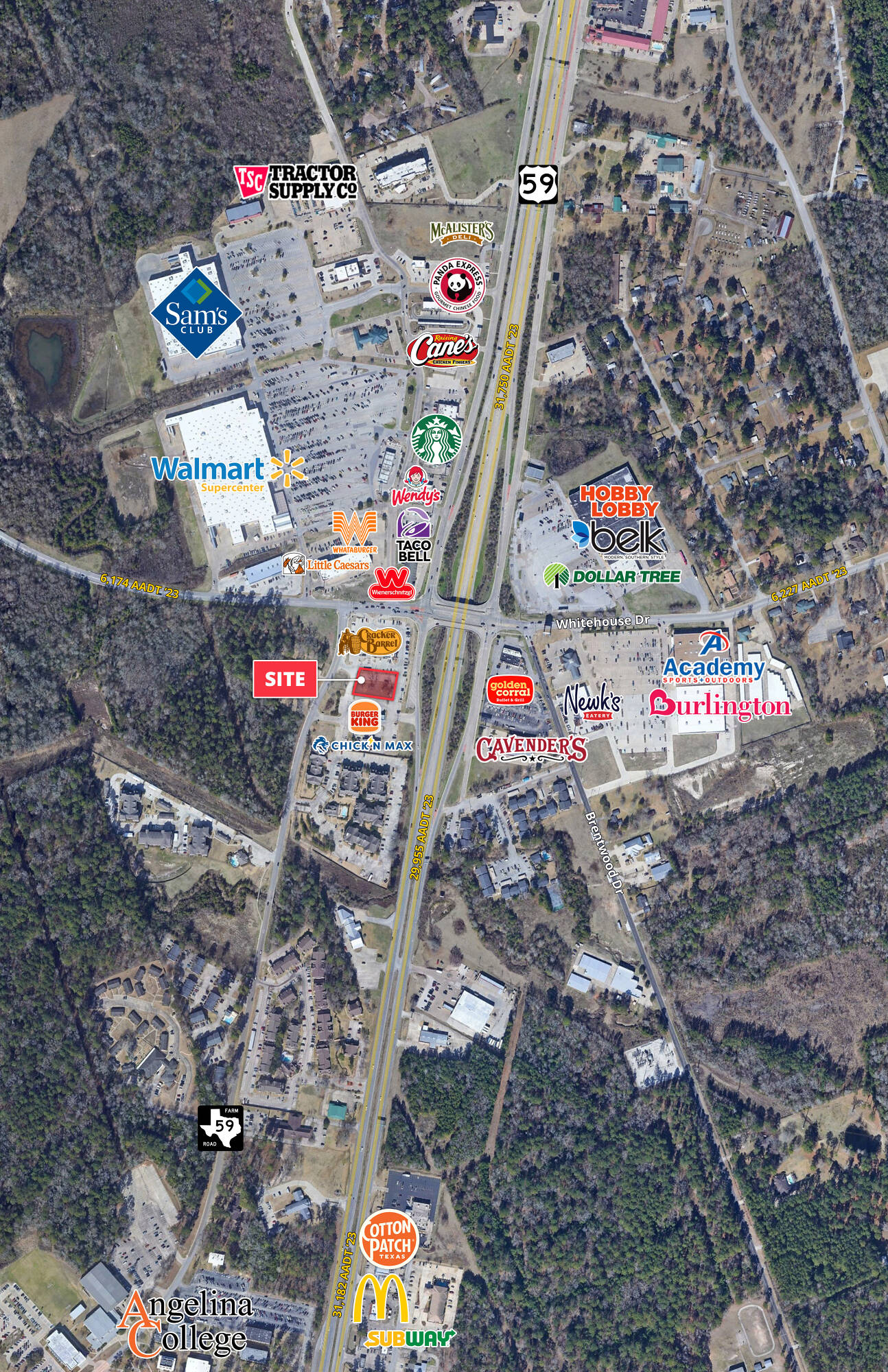 SWQ 1st St & Whitehouse Dr, Lufkin, TX 75904 | Crexi.com
