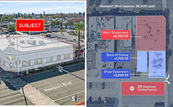 Pictures of Retail property located at 1848 Newport Blvd, Newport Beach, CA 92627 for lease - image #1