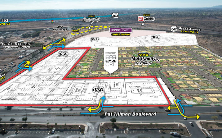 Pictures of Retail property located at SWC Pat Tillman Blvd & 163rd Ave, Surprise, AZ 85387 for sales - image #1