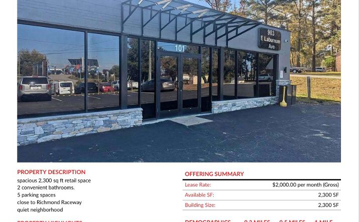 Pictures of Retail property located at 903 E Laburnum Ave Henrico Suite 101 VA 23222, Richmond, VA 23222 for lease - image #1