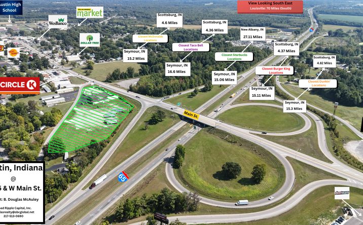 Pictures of Retail, Land, Restaurant property located at Frontage Rd, Austin, IN 47102 for lease - image #1