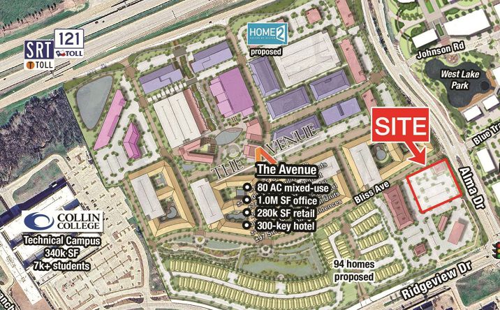 Pictures of Retail, Office, Land property located at NWQ Alma & Ridgeview, Allen, TX 75013 for lease - image #1