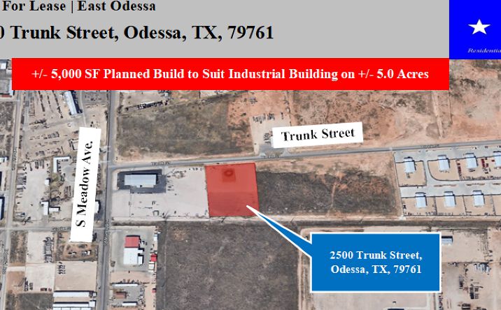 Pictures of Industrial property located at 2500 Trunk St, Odessa, TX 79761 for lease - image #1