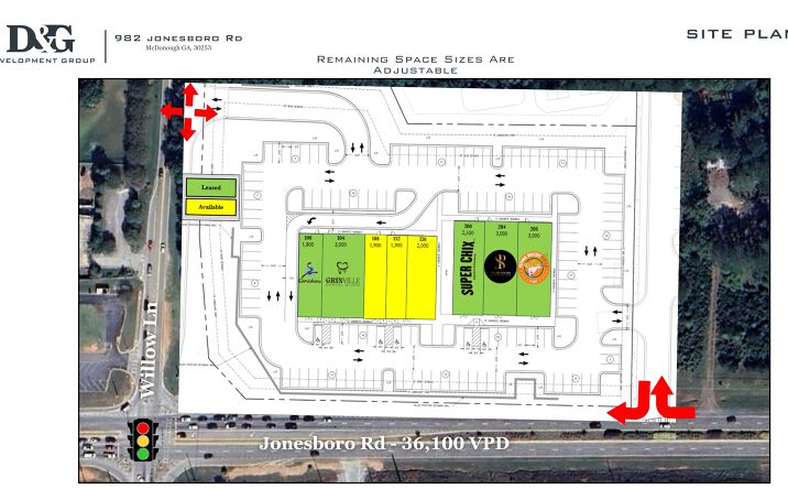 Pictures of Retail, Restaurant property located at 982 Jonesboro Rd, McDonough, GA 30253 for lease - image #1