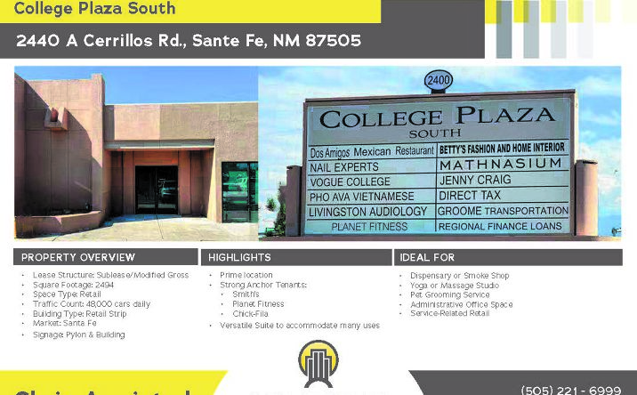 Pictures of Retail property located at 2400 Cerrillos Rd, Santa Fe, NM 87505 for lease - image #1