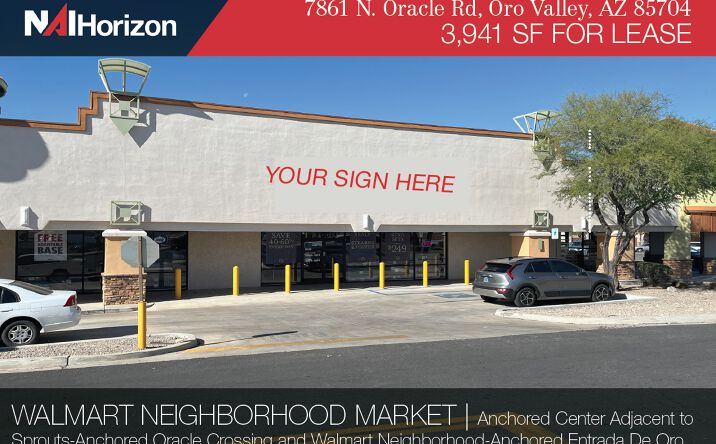 Pictures of Retail property located at 7861 N Oracle Rd, Tucson, AZ 85704 for lease - image #1