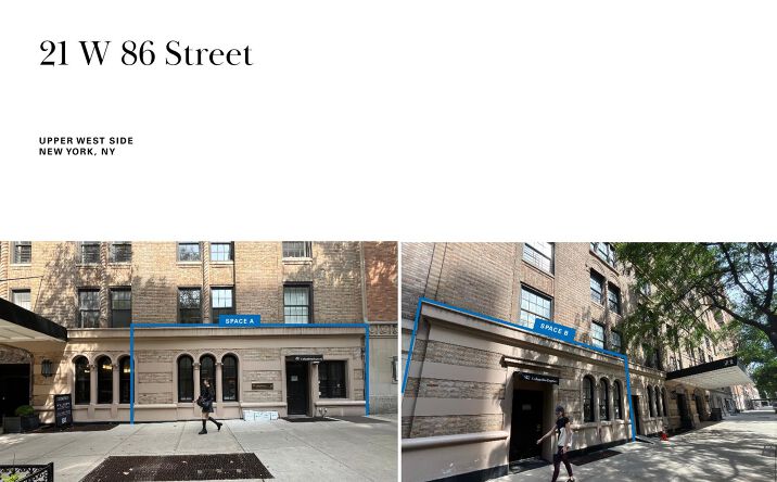 Pictures of Retail, Office property located at 21 W 86th St, New York, NY 10024 for lease - image #1
