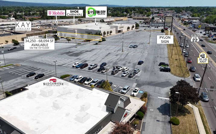 Pictures of Retail, Restaurant property located at 4600 Jonestown Rd (Route 22), Harrisburg, PA 17109 for lease - image #1