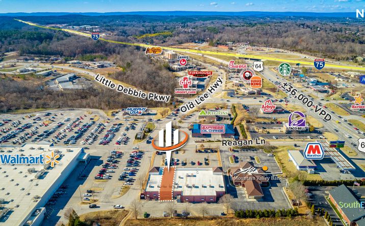 Pictures of Retail property located at 5910 Reagan Ln, Collegedale, TN 37363 for lease - image #1