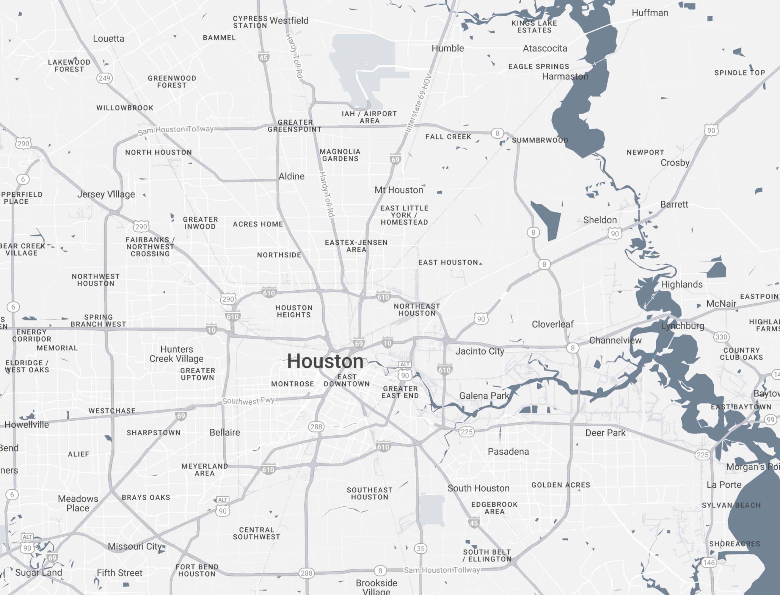 Map highlighting the location of Mckay at Will Clayton Logistics Center in Humble, TX.