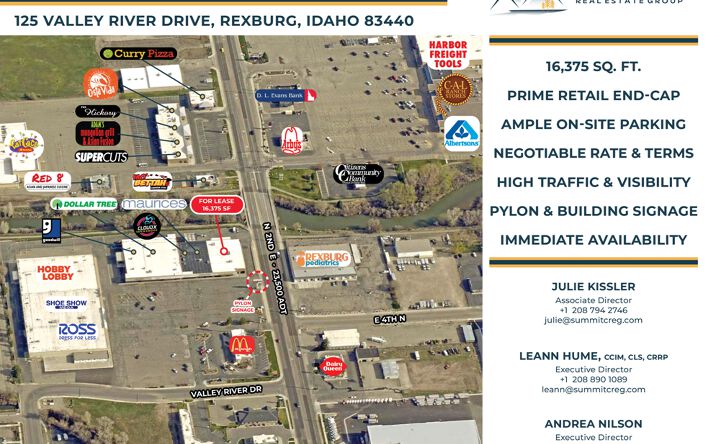 Pictures of Retail, Office, Special Purpose property located at 125 Valley River Dr, Rexburg, ID 83440 for lease - image #1