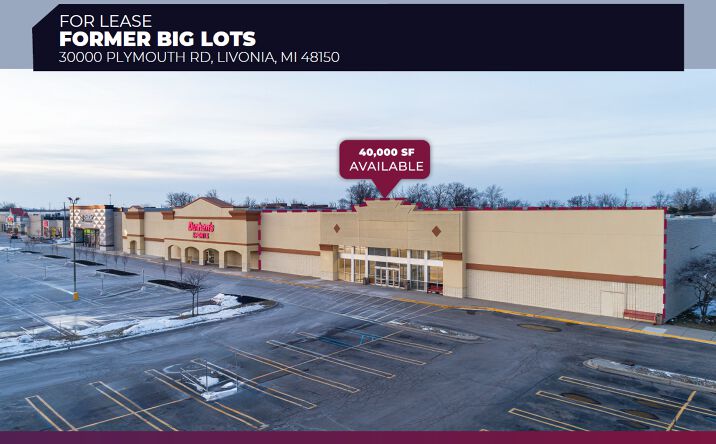 Pictures of Retail property located at 30000 Plymouth Rd, Livonia, MI 48150 for lease - image #1