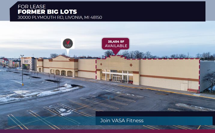 Pictures of Retail property located at 30000 Plymouth Rd, Livonia, MI 48150 for lease - image #1