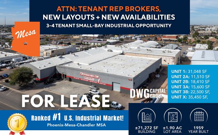 Pictures of Industrial property located at 260 S Hibbert, Mesa, AZ 85210 for lease - image #1