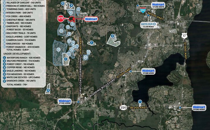 Pictures of Retail, Land property located at Oakleaf Plantation Parkway & Cecil Connector Road, Jacksonville, FL 32222 for lease - image #1
