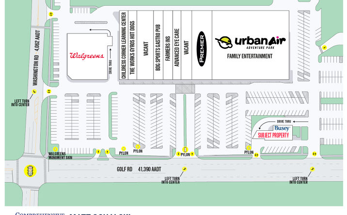 Pictures of Retail property located at 2610 Golf Rd, Glenview, IL 60025 for lease - image #1