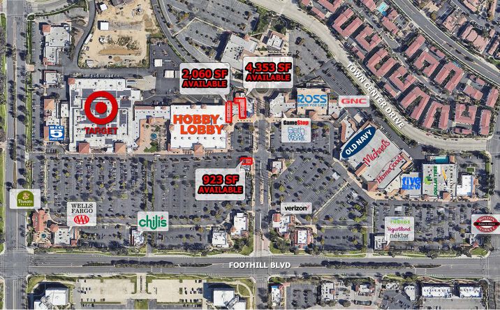 Pictures of Retail property located at 10700-10710 Foothill Blvd, Rancho Cucamonga, CA 91730 for lease - image #1