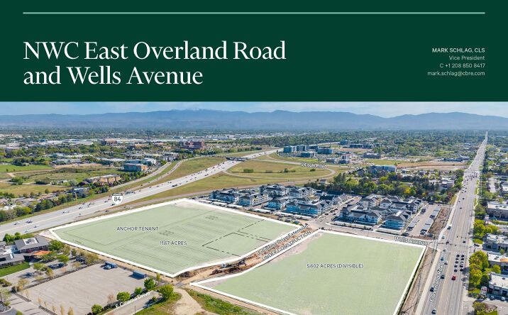 Pictures of Retail, Land property located at NWC E Overland Rd & S. Wells Avenue, Meridian, ID 83642 for lease - image #1