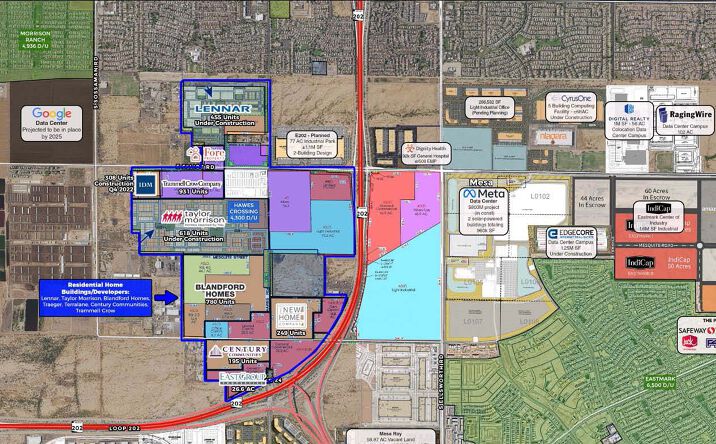 Pictures of Land property located at Loop 202 & Elliot Rd, Mesa, AZ 85212 for lease - image #1