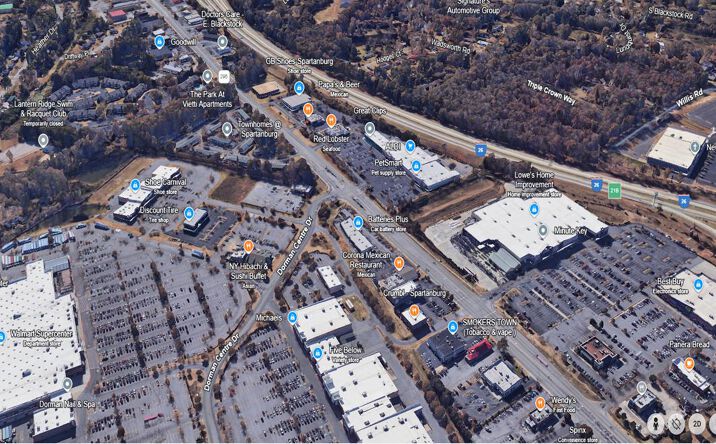 Pictures of Retail, Industrial property located at 150 E Blackstock Rd, Spartanburg, SC 29302 for lease - image #1