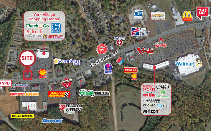 Pictures of Land property located at 715 E Liberty St, York, SC 29745 for lease - image #1