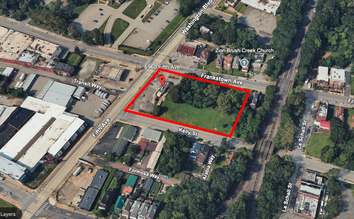 Pictures of Land property located at 6751 Frankstown Ave, Pittsburgh, PA 15208 for lease - image #1