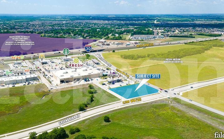 Pictures of Retail, Restaurant property located at SWC I-30 & Memorial Pkwy, Fate, TX 75189 for lease - image #1
