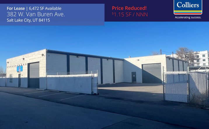 Pictures of Industrial property located at 382 Van Buren Ave, Salt Lake City, UT 84115 for lease - image #1