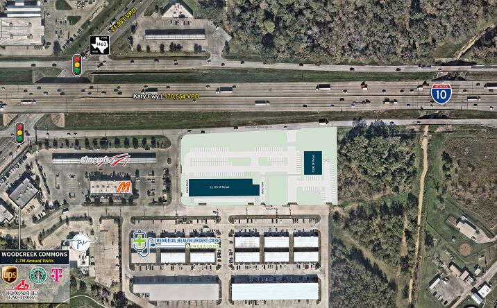 Pictures of Retail property located at Woodcreek Cmns Dr, Katy, TX 77494 for lease - image #1