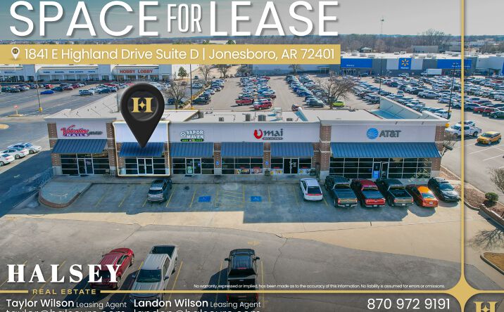 Pictures of Retail property located at 1841 E Highland Dr, Jonesboro, AR 72401 for lease - image #1