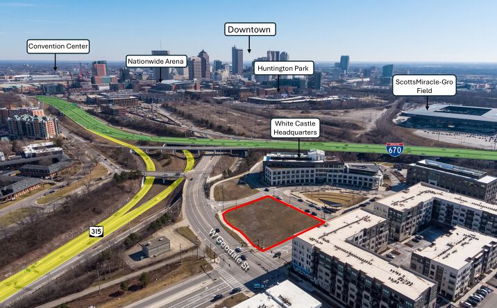 Pictures of Land property located at 555 W Goodale St, Columbus, OH 43215 for lease - image #1