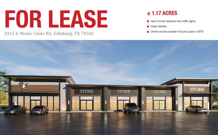 Pictures of Retail property located at 2315 E Monte Cristo Rd, Edinburg, TX 78542 for lease - image #1