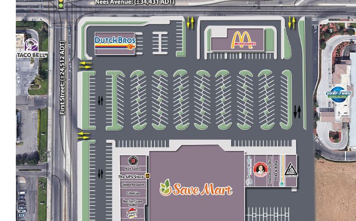 Pictures of Retail, Office property located at SEC First St & Nees Ave, Fresno, CA 93720 for lease - image #1