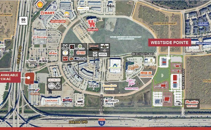 Pictures of Retail property located at I-10 & WESTSIDE PARKWA, Katy, TX 77450 for lease - image #1