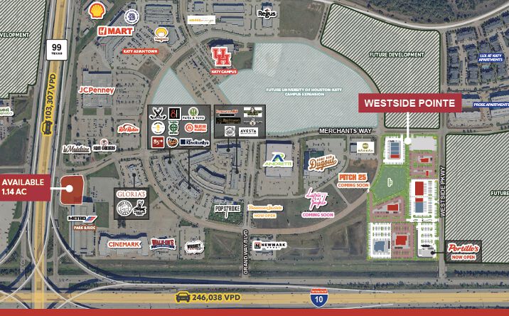 Pictures of Retail property located at I-10 & WESTSIDE PARKWA, Katy, TX 77450 for lease - image #1