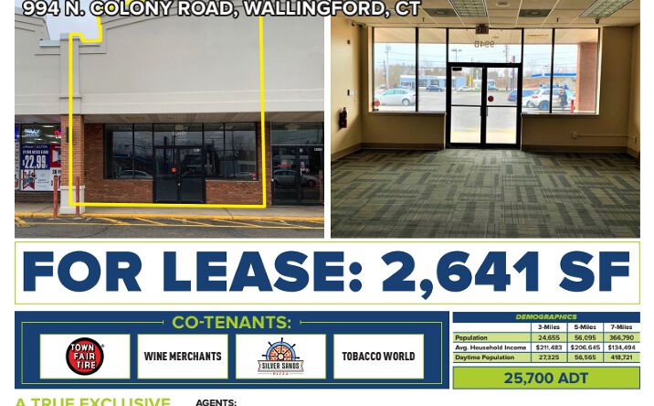 Pictures of Retail property located at 994 N Colony Rd, Wallingford, CT 06492 for lease - image #1